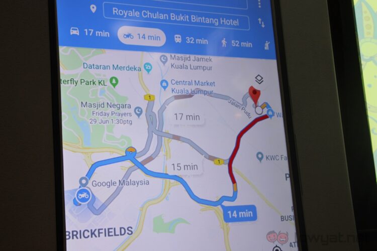 Google Maps Motorcycle Mode 001