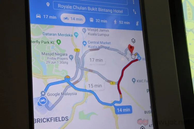 Google Maps Motorcycle Mode 001