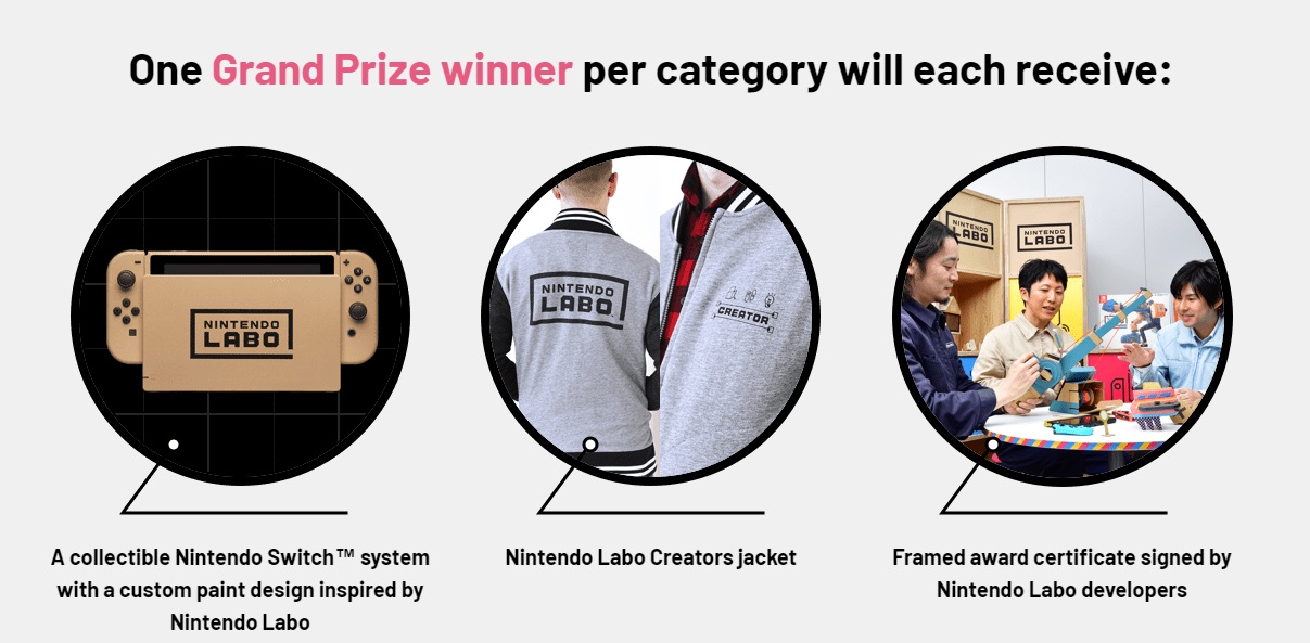 Nintendo Labo Creators Contest Prizes
