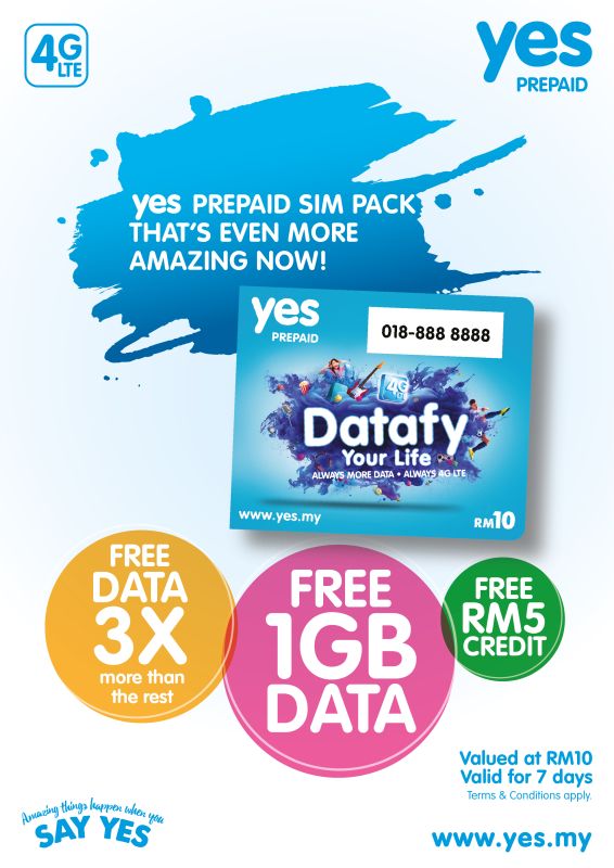 Yes 4g double data poster