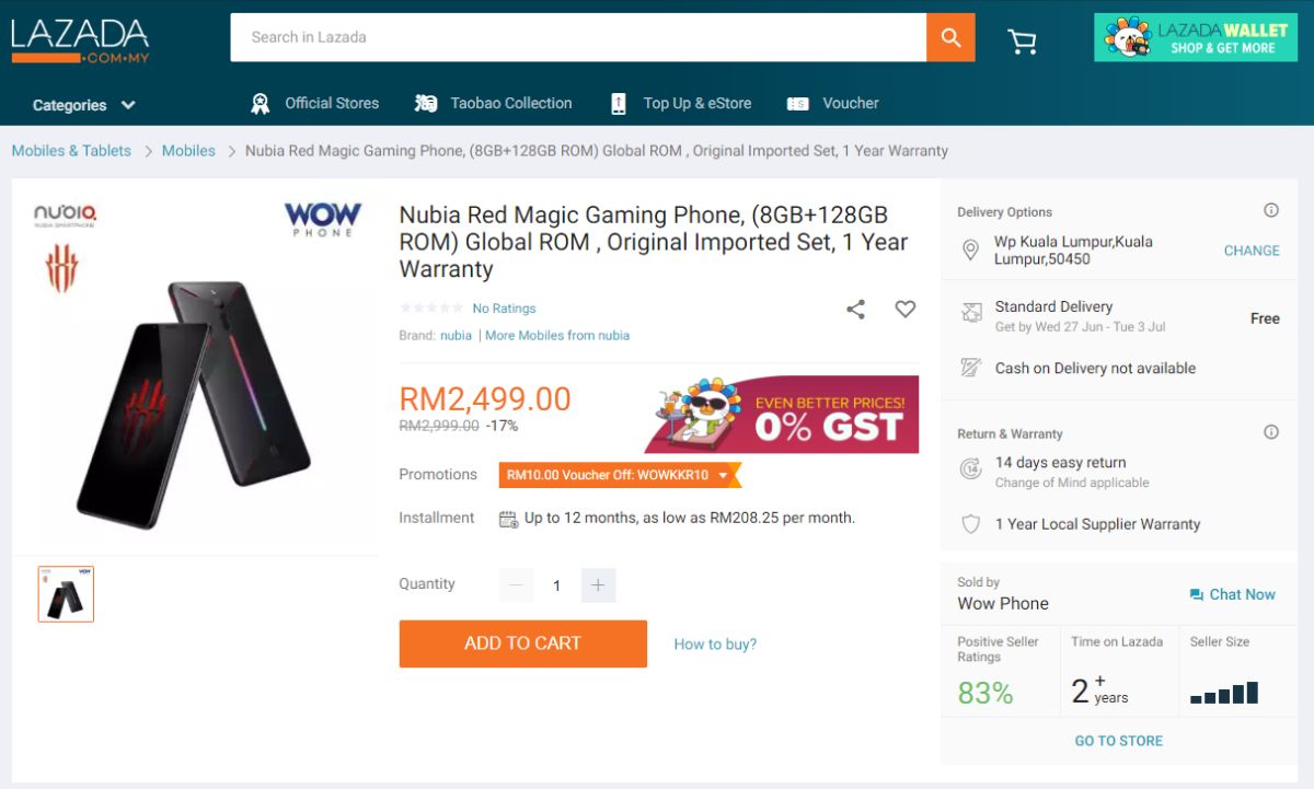 nubia red magic phone lazada