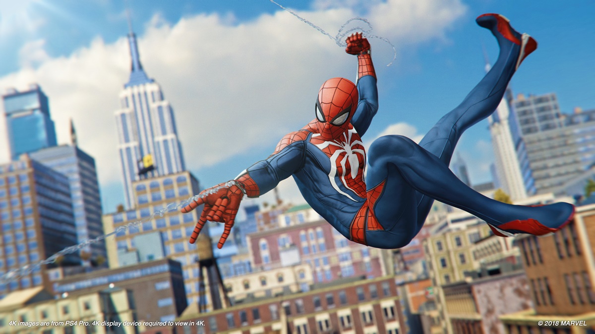 Spider Man PS4 Preview Swing Day