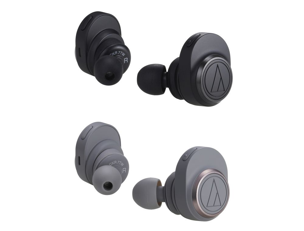 Audio Technica ATH CKRR7TW black and grey Copy