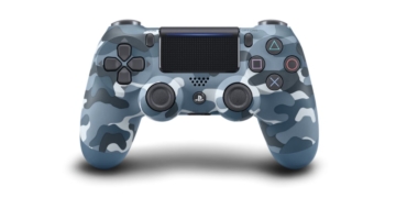 sony dualshock 4 controller blue camouflage