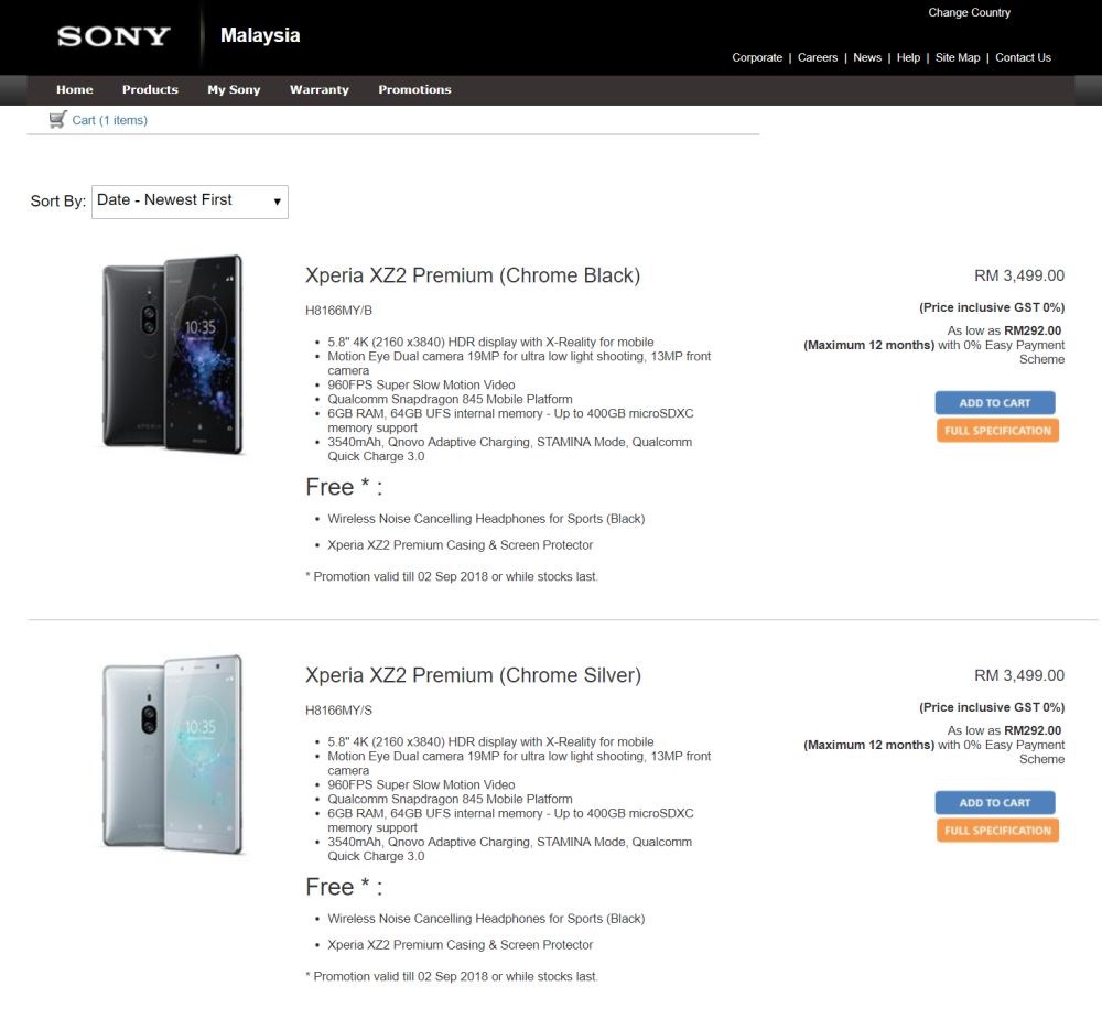 sony xperia xz2 premium product listing sony malaysia official site