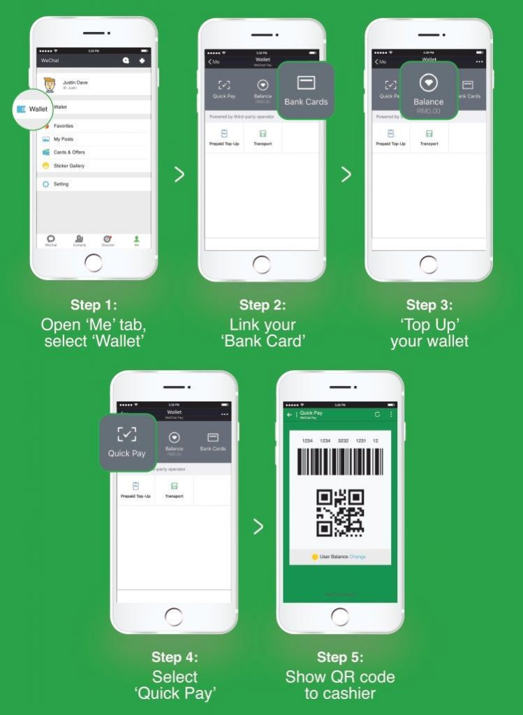 WeChat pay steps 1