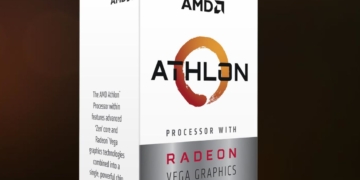 amd athlon 200ge cpu radeon vega 3 gpu product shot