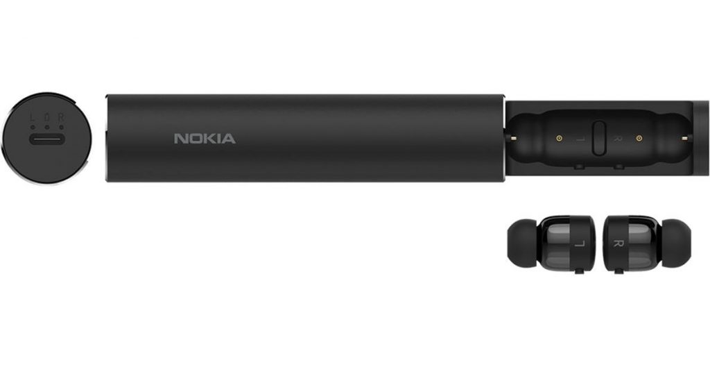 Nokia True Wireless Earbuds tube open