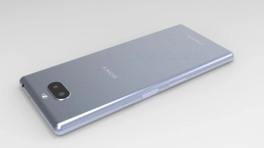 Sony Xperia XA3 Render back side fingerprint sensor