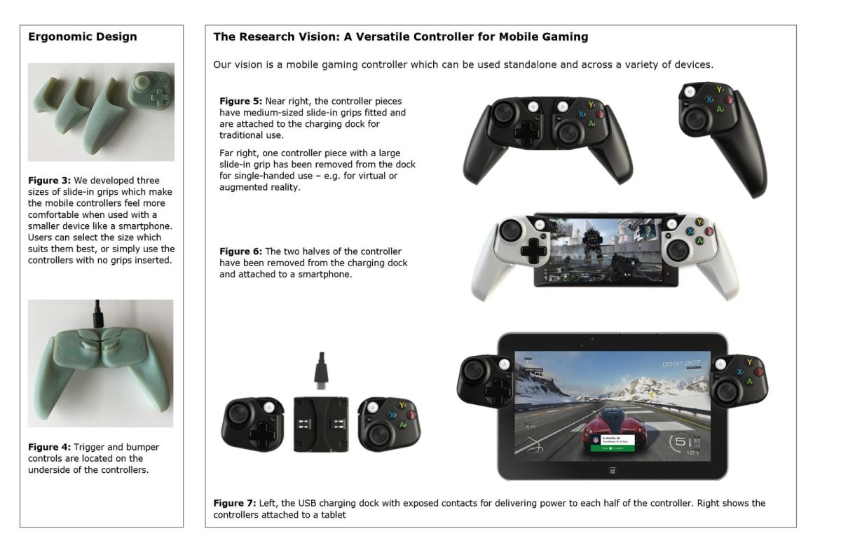 Xbox controllers prototypes mobile whitepaper