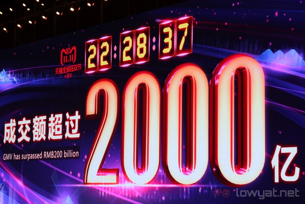 Alibaba 11.11 RMB 2b in 22.28