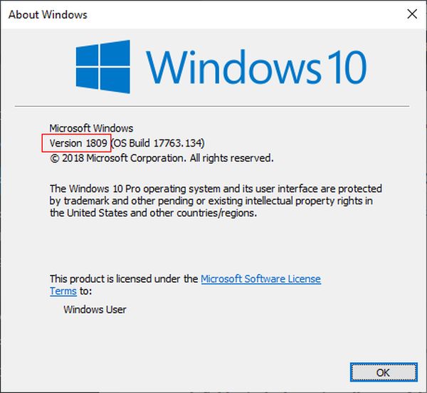 Windows Version 1809 DXR