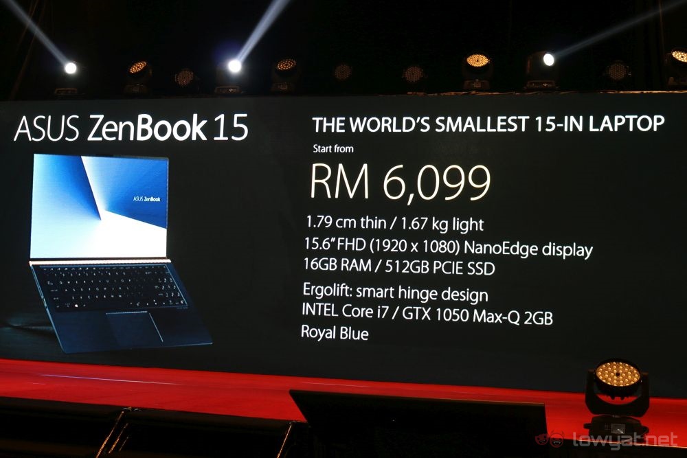 ASUS ZenBook 15 price