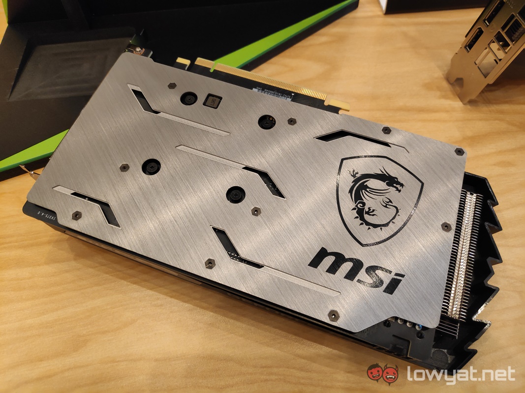 MSI RTX 2060 Gaming Z backplate