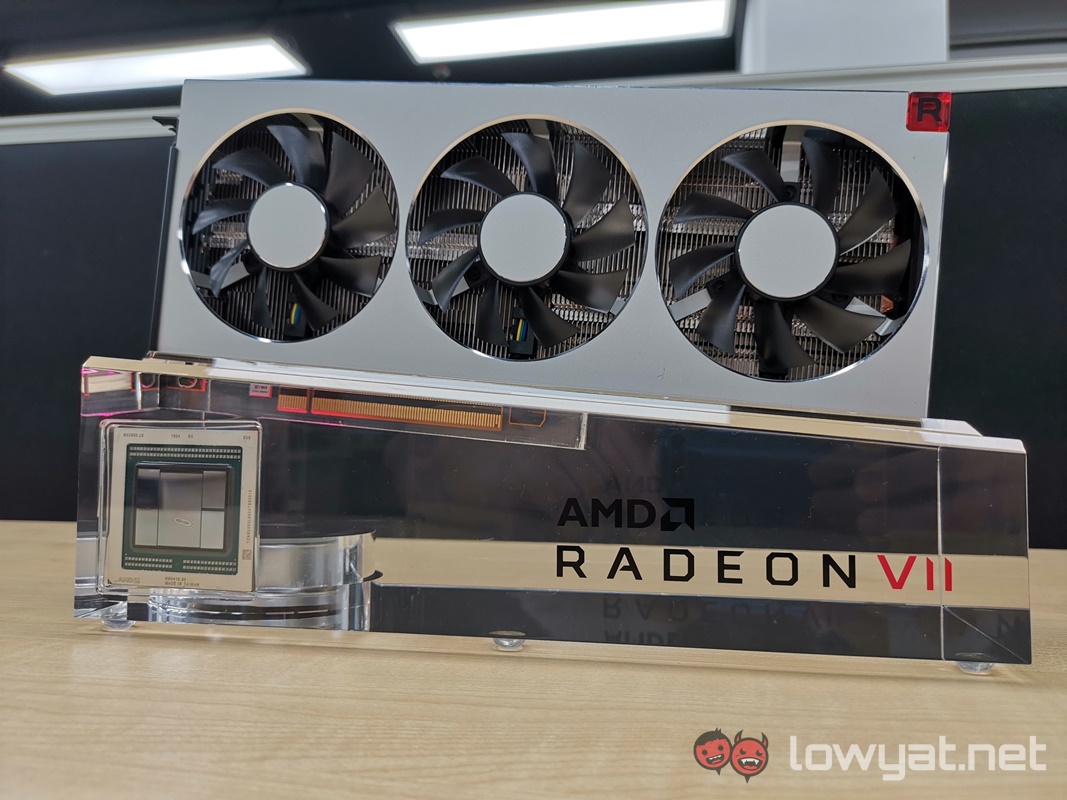 AMD Radeon VII propped