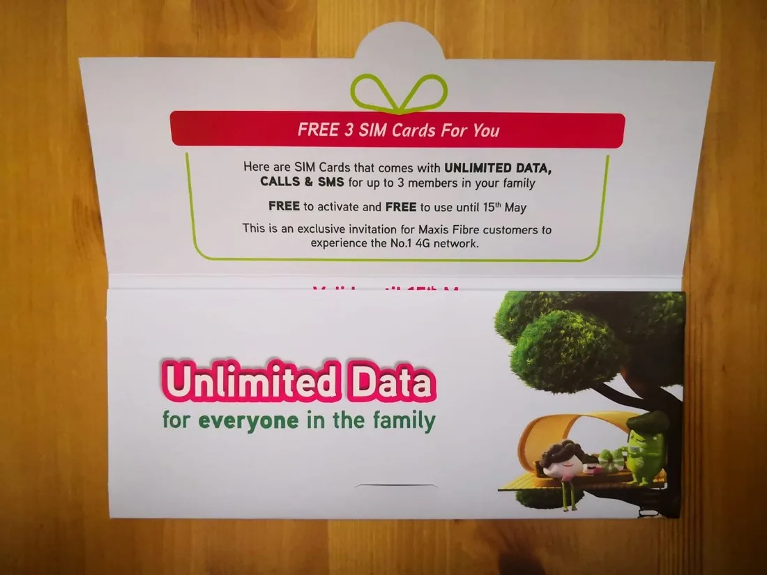 Maxis Begins To Offer SIM Card With Unlimited Data And Calls To Maxis ...