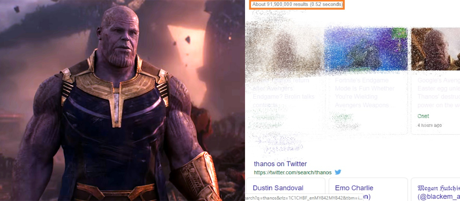 Avengers: Endgame Google Thanos