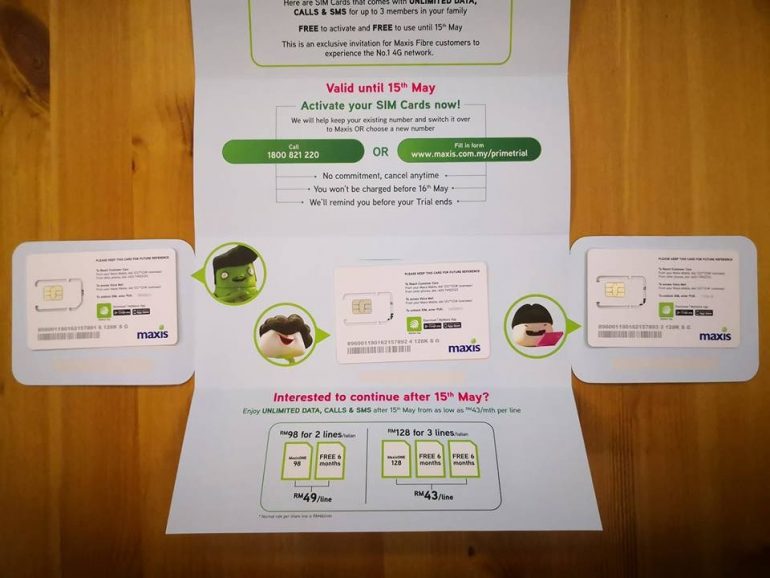Maxis Begins To Offer SIM Card With Unlimited Data And Calls To Maxis