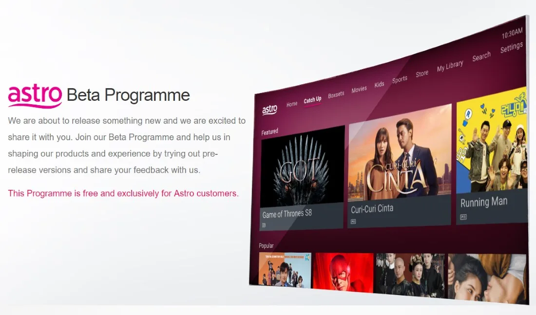 Astro Launches Beta Programme For Its New User Interface; 4K And Cloud ...