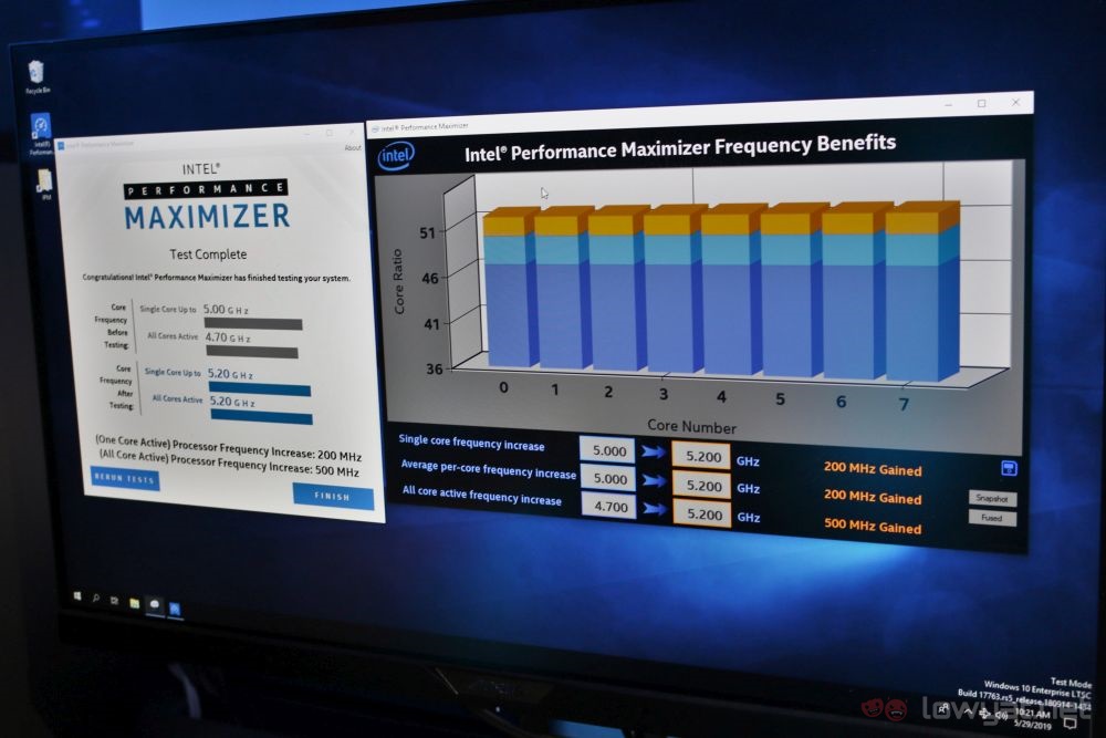 Intel Performance Maximizer software