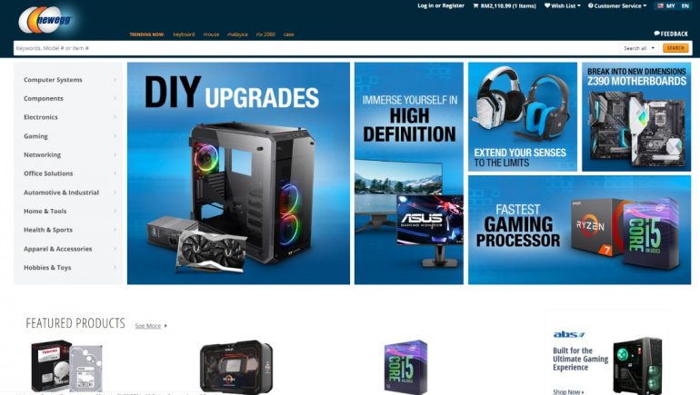 Newegg Now Officially Ships To Malaysia Lowyat Net - 