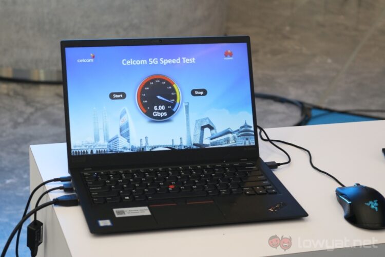 Celcom 5G Live Cluster Field Trial speed demo mmWave
