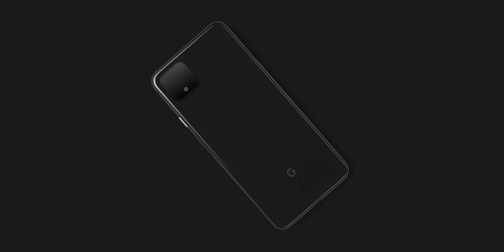 Google Pixel 4 black background