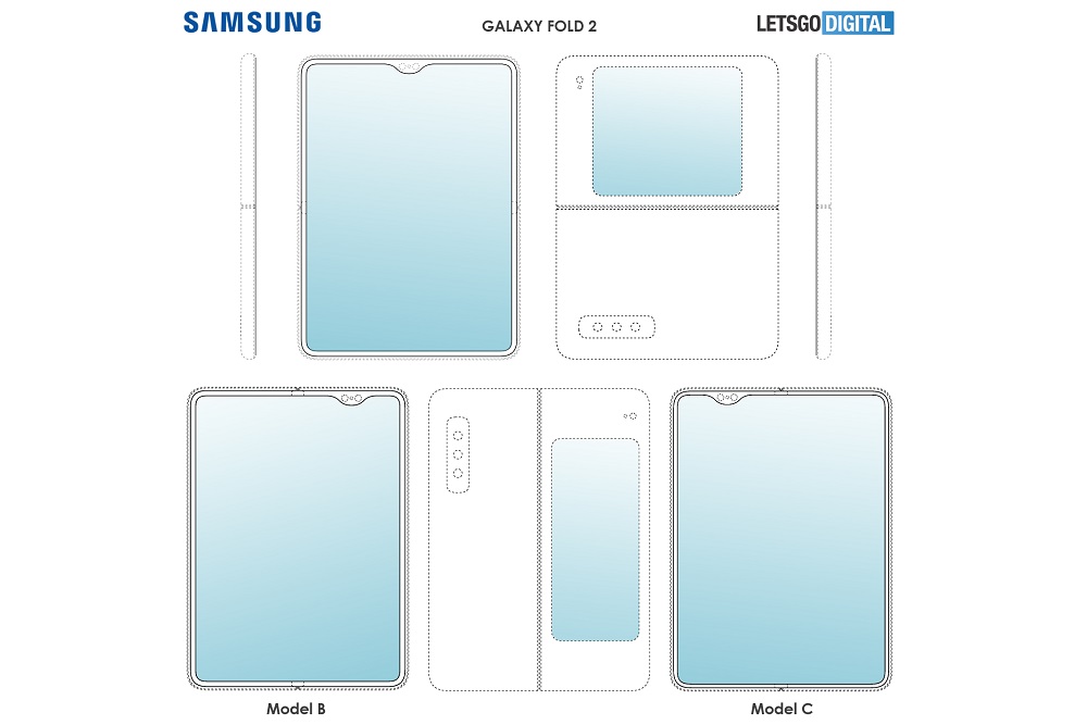 Samsung Galaxy Fold 2 three patents letsgodigital