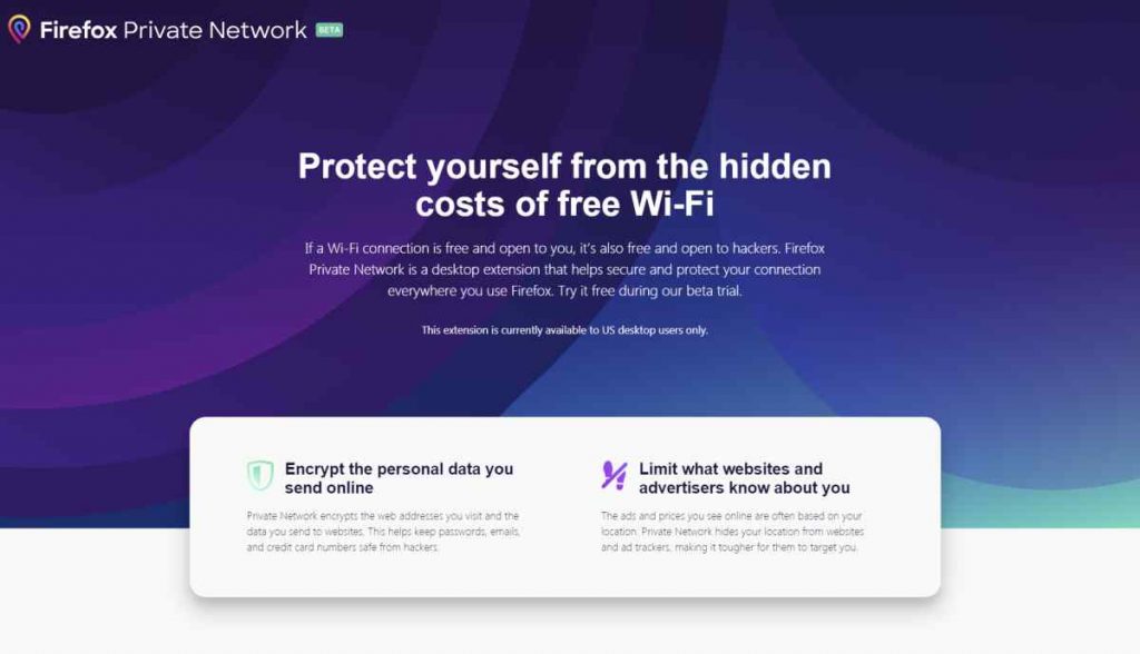 FirefoxPrivateNetwork