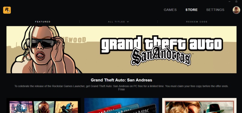 Rockstar Has Their Own Game Launcher (& It Has GTA San Andreas For Free)