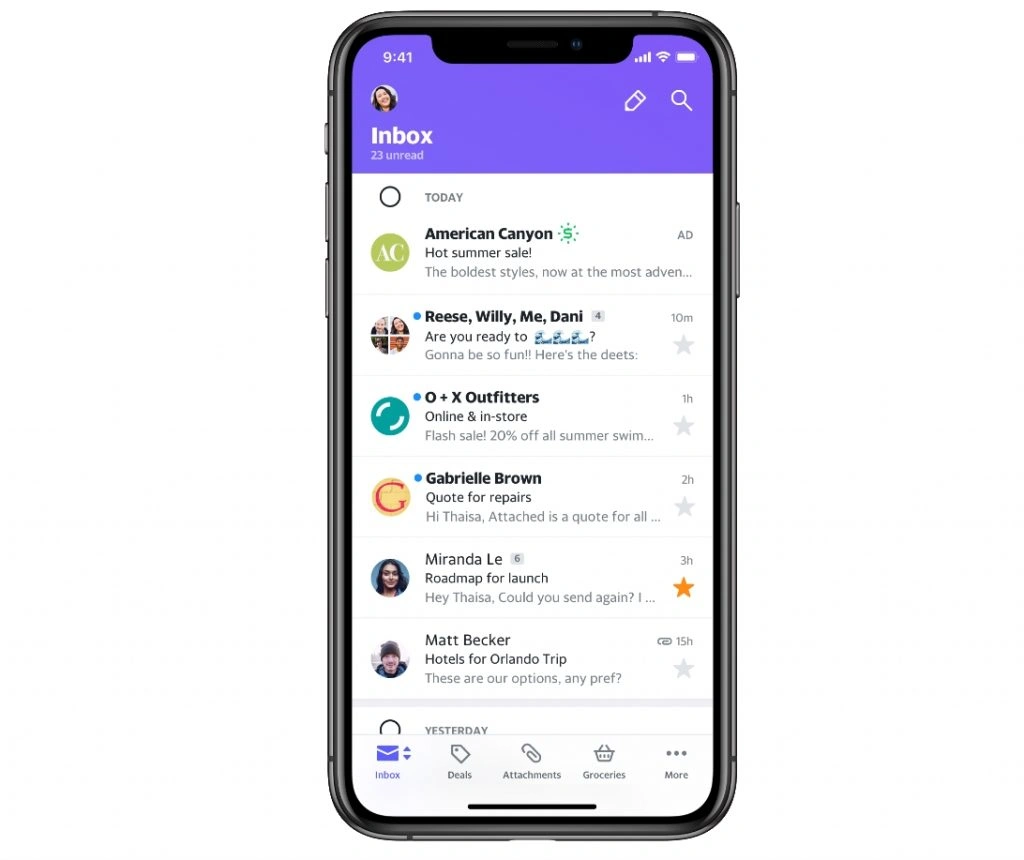 Yahoo Mail App Gets A Revamp; Features Better Inbox Organisation