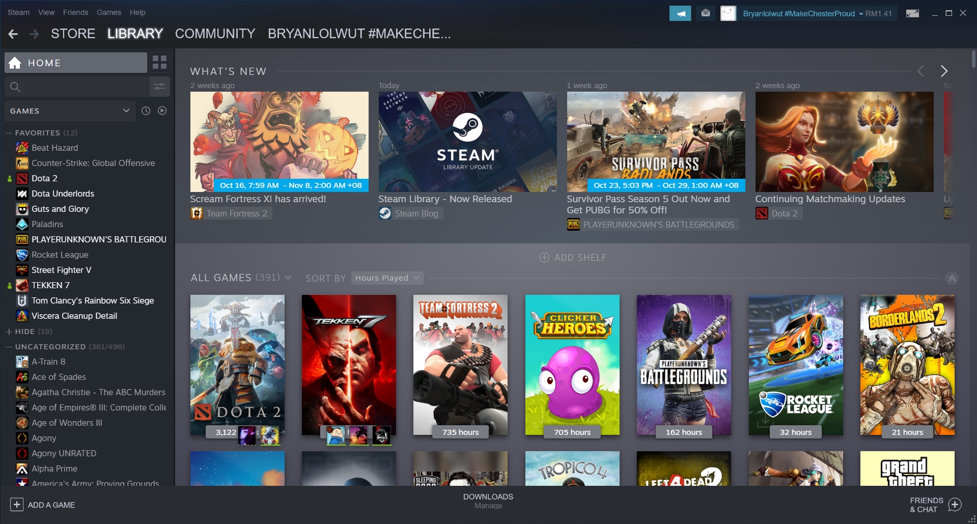 Steam Updates Store with Personalised Categories for Players