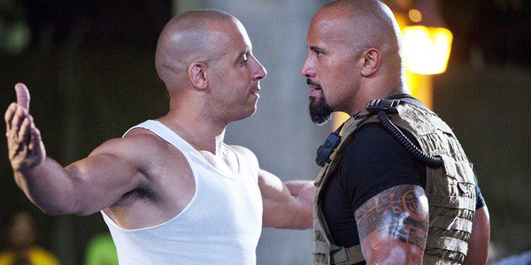 The Rock and Vin Diesel Fast & Furious