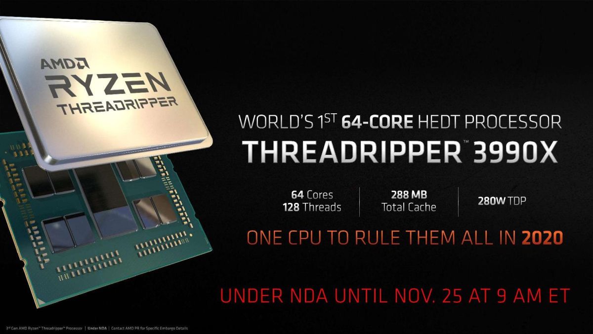 AMD 3rd gen Ryzen Threadripper 3990X
