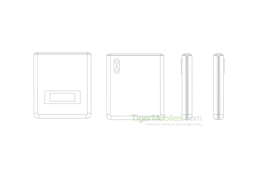 Xiaomi foldable phone patent folded
