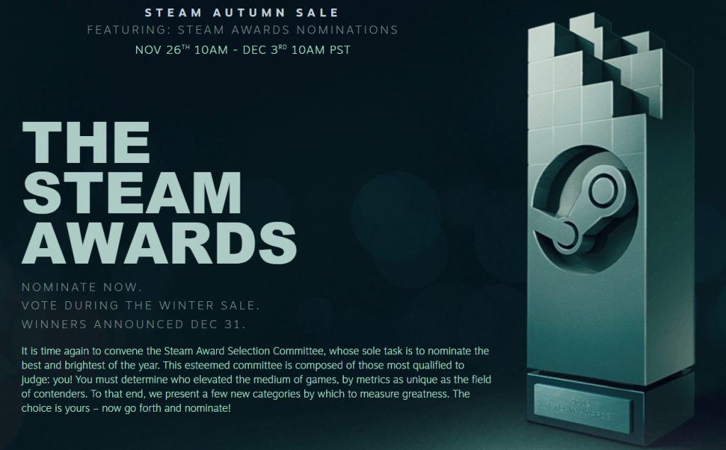 steam award nomination