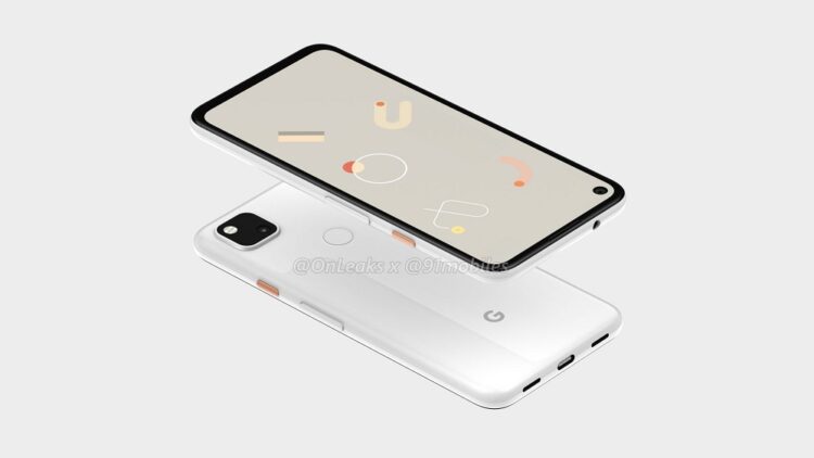 Google Pixel 4a render onleaks