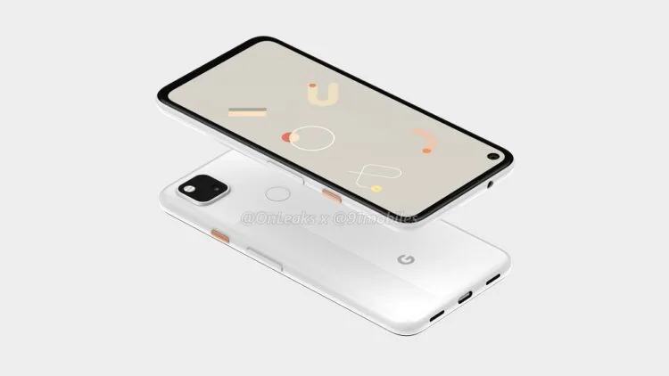 Google Pixel 4a render onleaks
