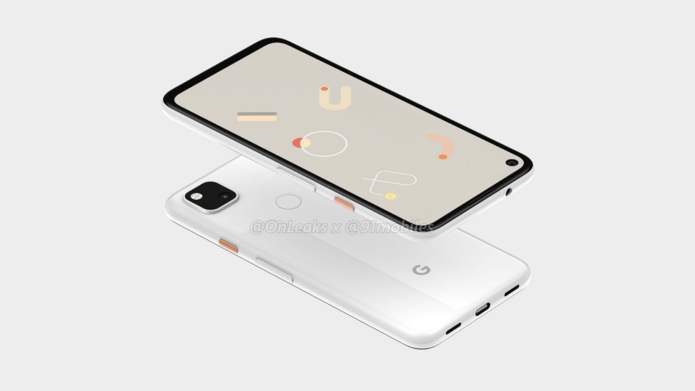 Google Pixel 4a render onleaks