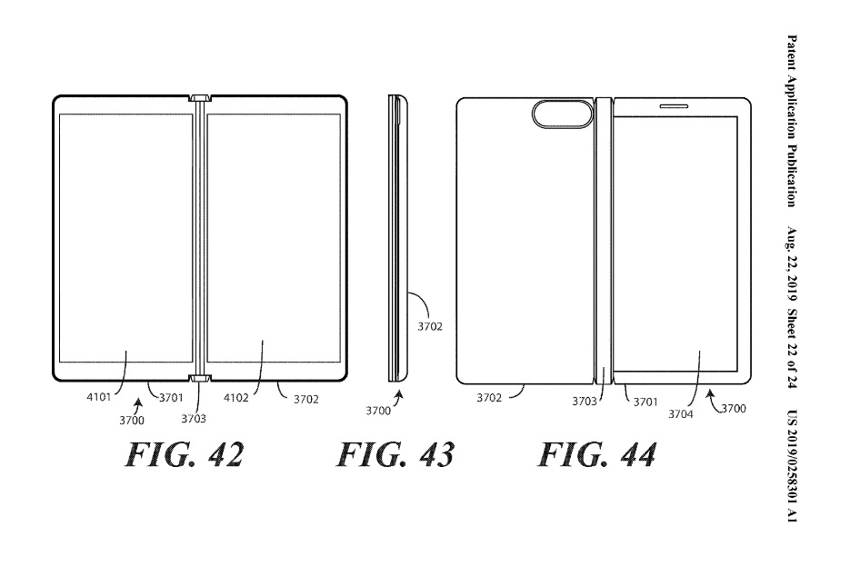 Motorola fodlable patent