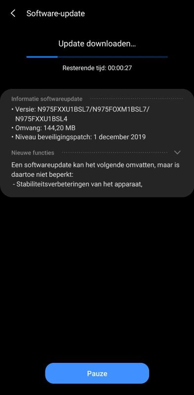 Samsung Galaxy Note10 Android 10 One UI 2 Update