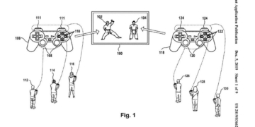Sony controller split patent USPTO