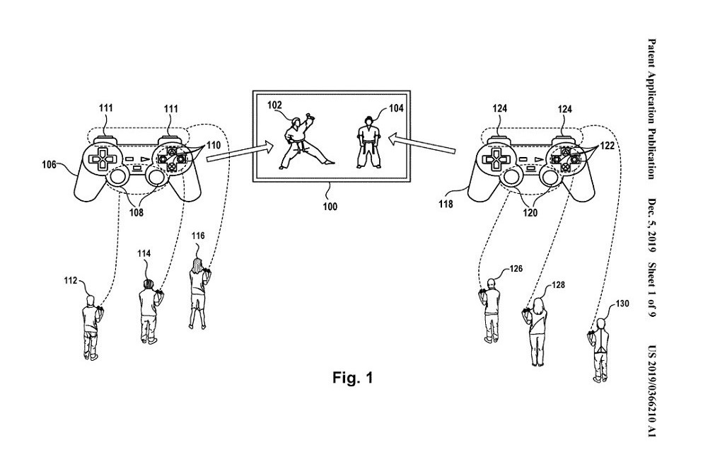 Sony controller split patent USPTO