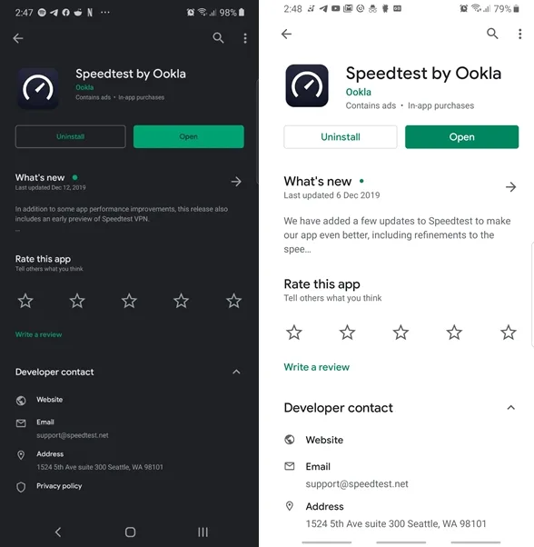 Speedtest VPN update dates