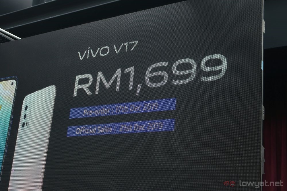 Vivo V17 price