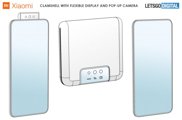 Xiaomi popup clamshell patent