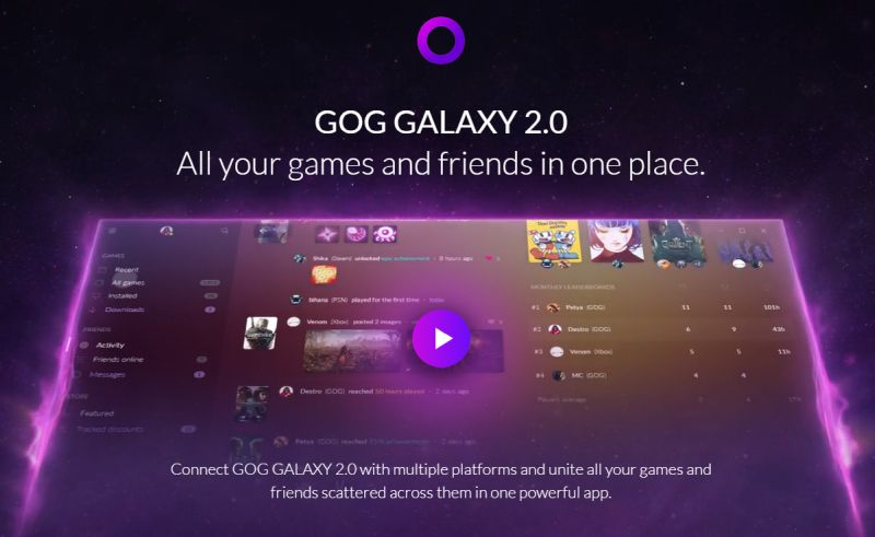 GOG Galaxy 2.0 open beta