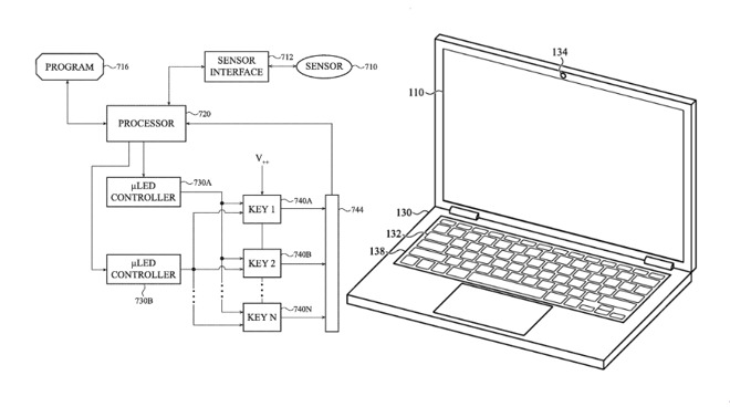 Apple backlit keyboard patent