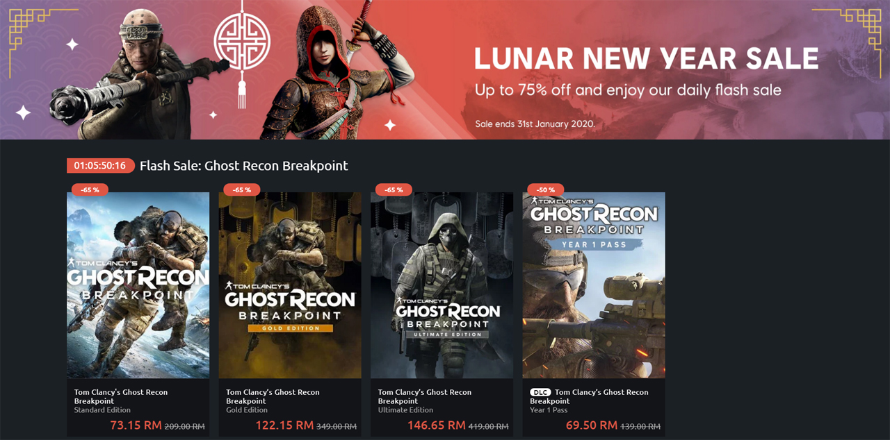 Ubisoft Store Assassin's Creed Sale Offers Up to 75% Off