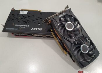 GeForce GTX 1660 Super (top) and GTX 1060 (bottom).